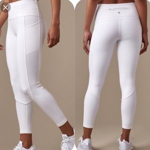 Mind Over Miles white lululemon leggings